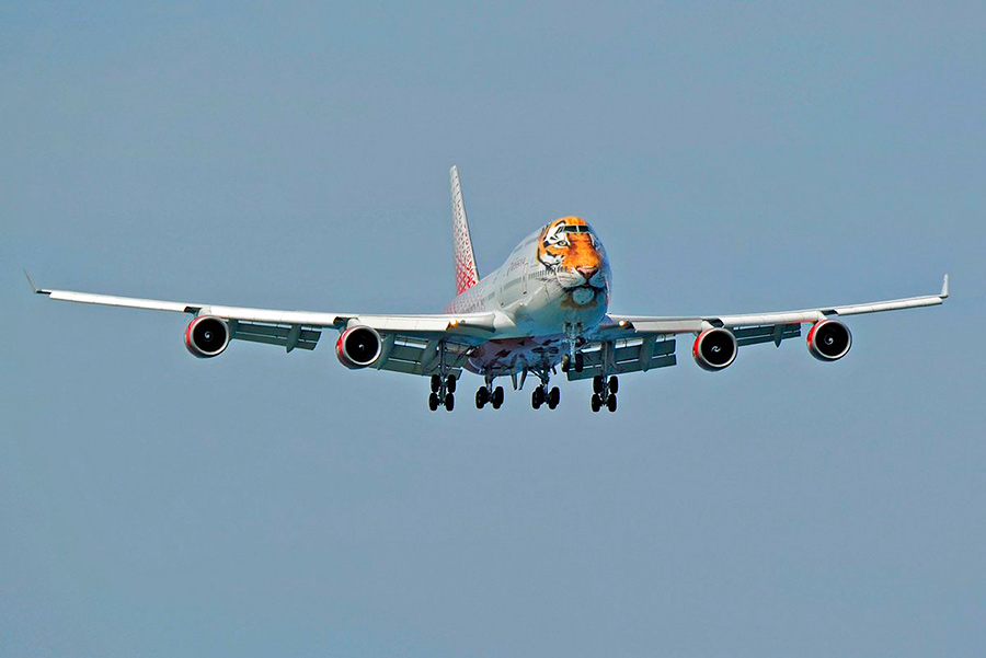 Boeing 747 EI-XLD авиакомпании "Россия" в полете