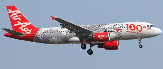 A320 «100th Dragon» авиакомпании AirAsia