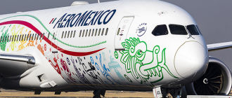 Боинг 787-9 летающий змей Aeromexico