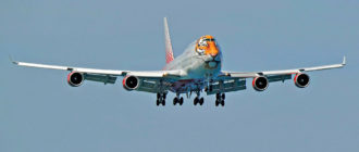 Boeing 747 EI-XLD авиакомпании "Россия" в полете